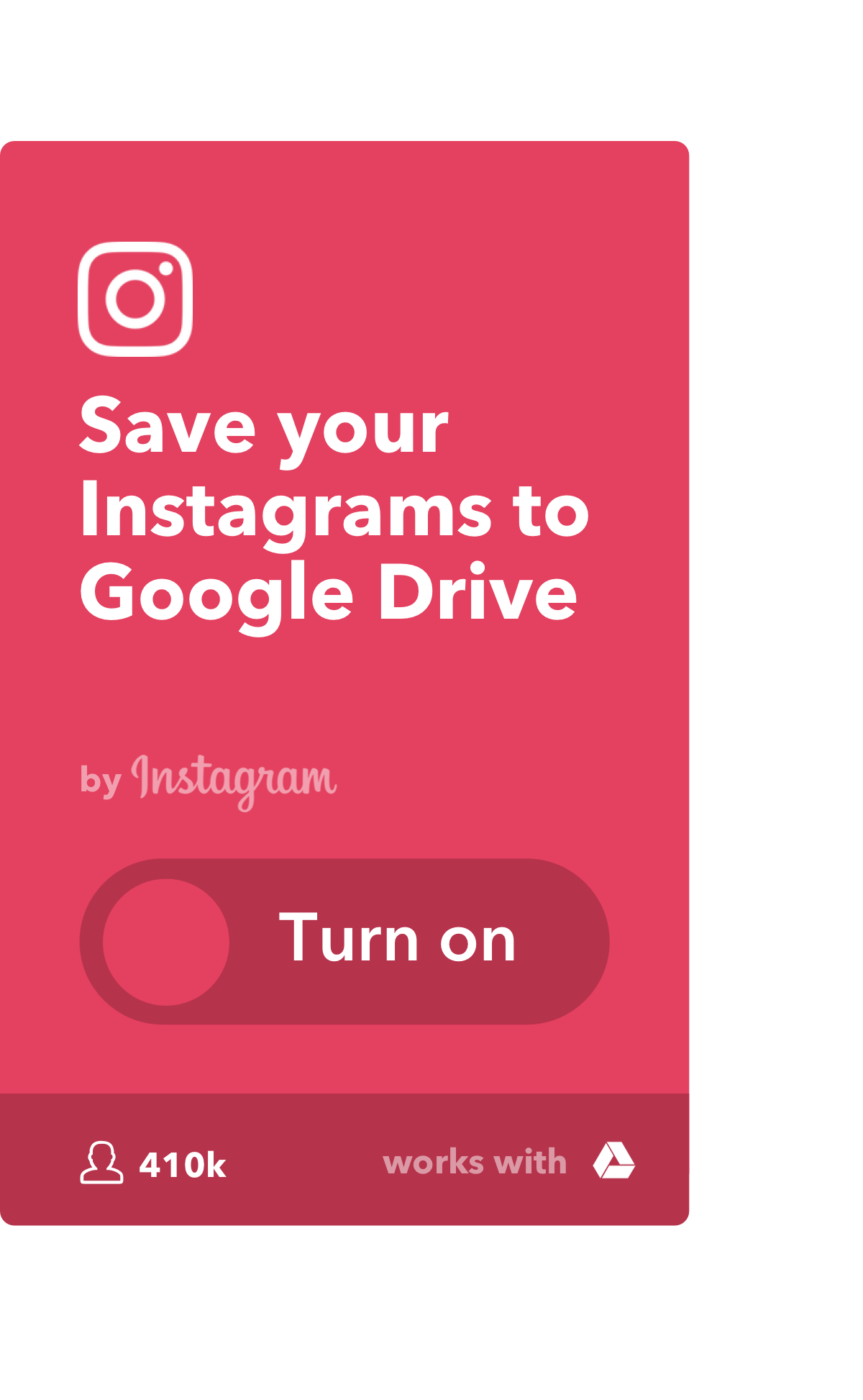Save your Instagrams to Google Drive